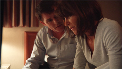 Still from Wrong Room, with Garland Lyons and Karla Mason.